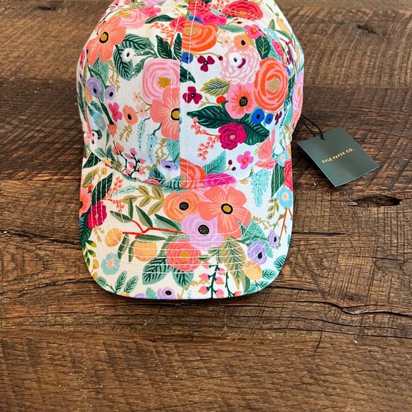 Rifle Paper Company NWT Garden Party Floral Baseball Cap - Picture 4 of 8
